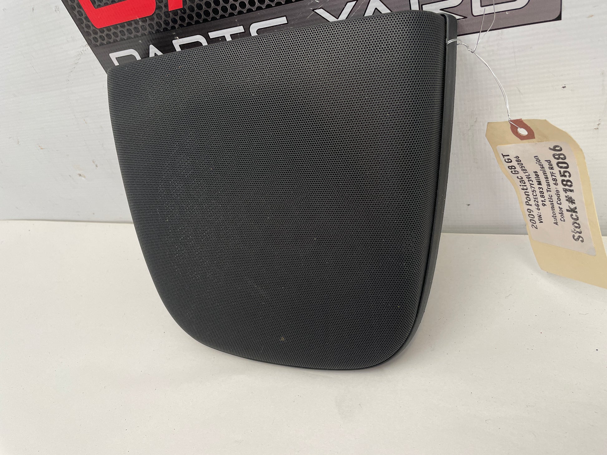 2009 Pontiac G8 GT Rear Package Tray Parcel Self Speaker Grille OEM - Day's Parts Yard