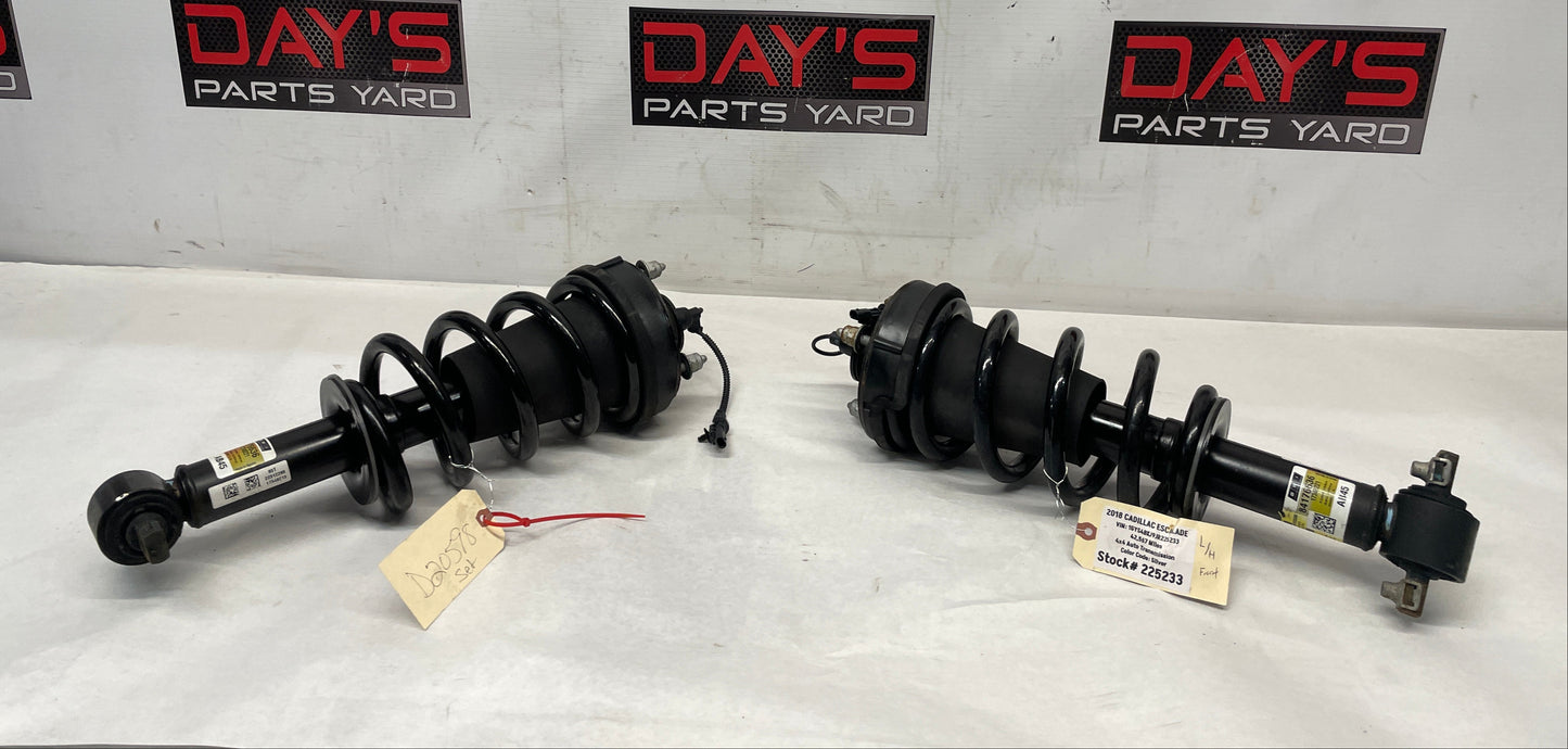 2018 Cadillac Escalade RH & LH Front Air Ride Strut Shock Spring Absorber OEM