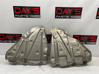 2011 Chevy C6 Corvette Grand Sport RH & LH Fuel Gas Tank Heat Shield Straps OEM