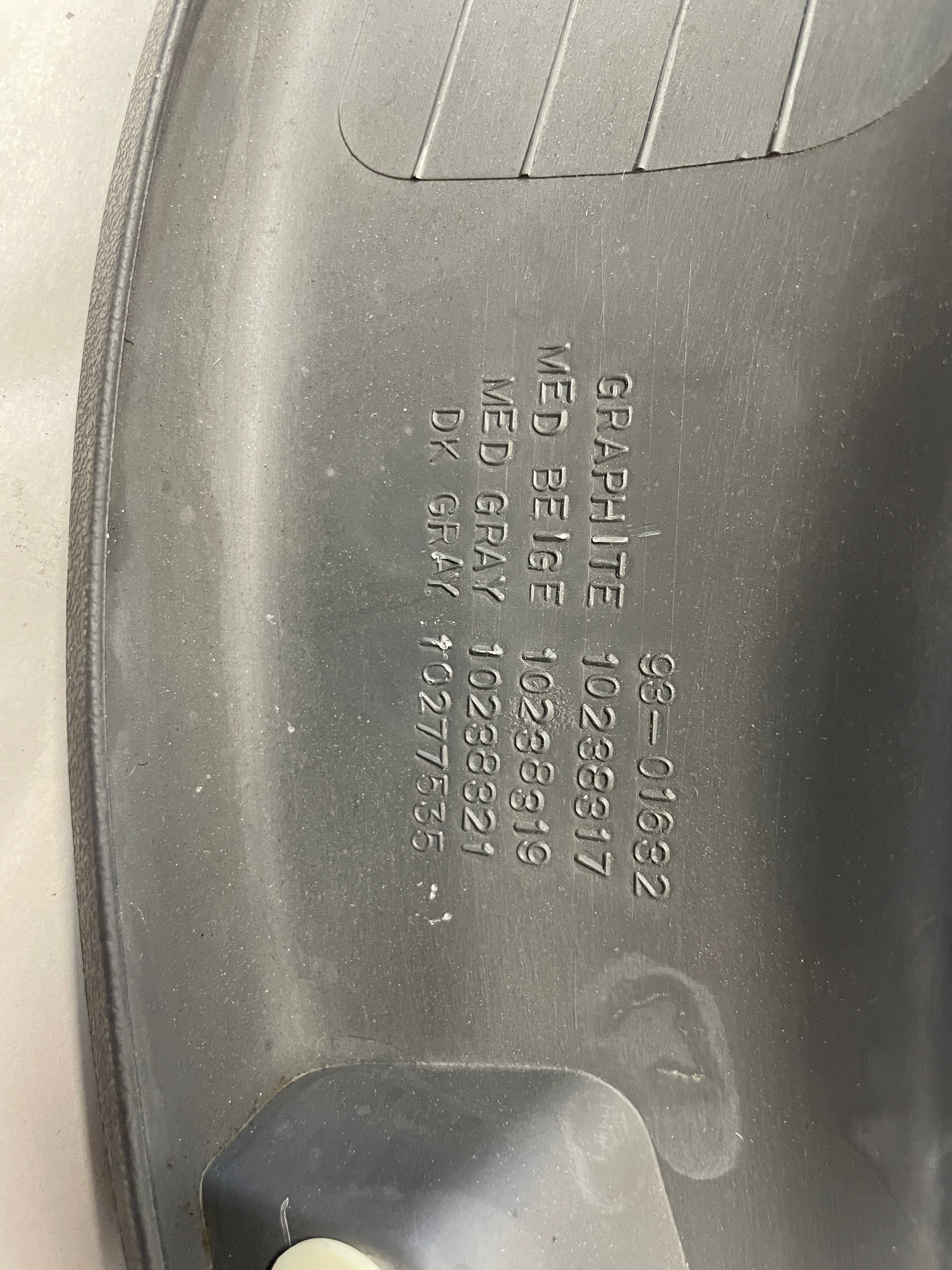 1998 Pontiac Firebird Formula Trans Am Rear Driver Trunk Pinch Weld Cover OEM - Day's Parts Yard