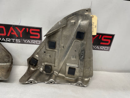 2011 Chevy C6 Corvette Grand Sport RH & LH Fuel Gas Tank Heat Shield Straps OEM