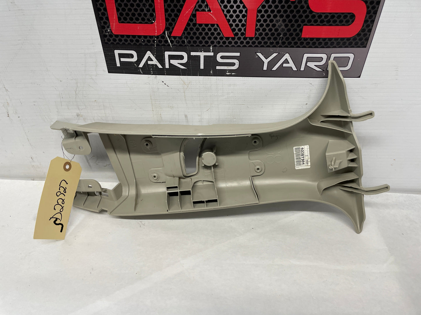 2013 Chevy Caprice PPV LH Driver Upper Center B Pillar Seat Belt Trim OEM