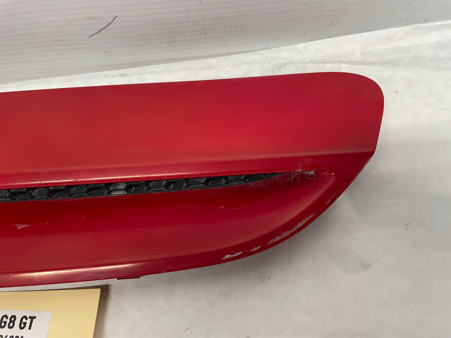 2009 Pontiac G8 GT RH Passenger Hood Vent Scoop Red OEM - Day's Parts Yard