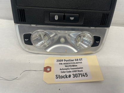 2009 Pontiac G8 GT Over Head Console Roof Dome Light Sunroof Switch Assembly OEM
