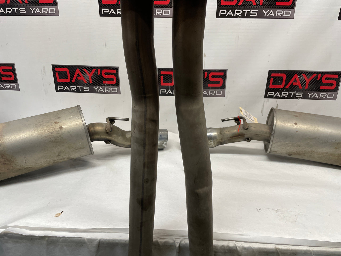 2005 Pontiac GTO Factory OEM RH & LH Axle Back Exhaust Mufflers w/ Pipe - Day's Parts Yard