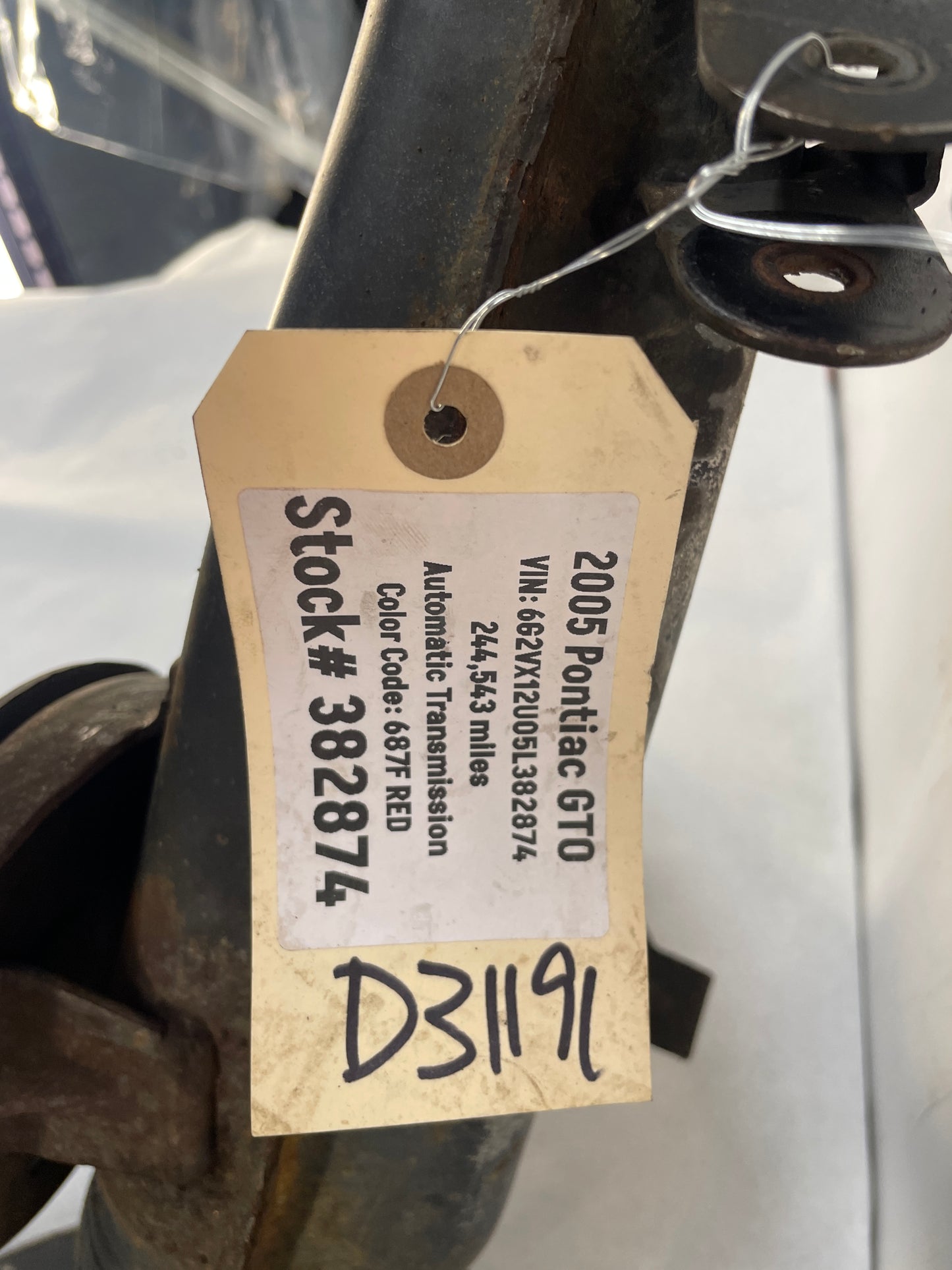 2005 Pontiac GTOLH Driver Rear Suspension Trailing Control Arm OEM - Day's Parts Yard