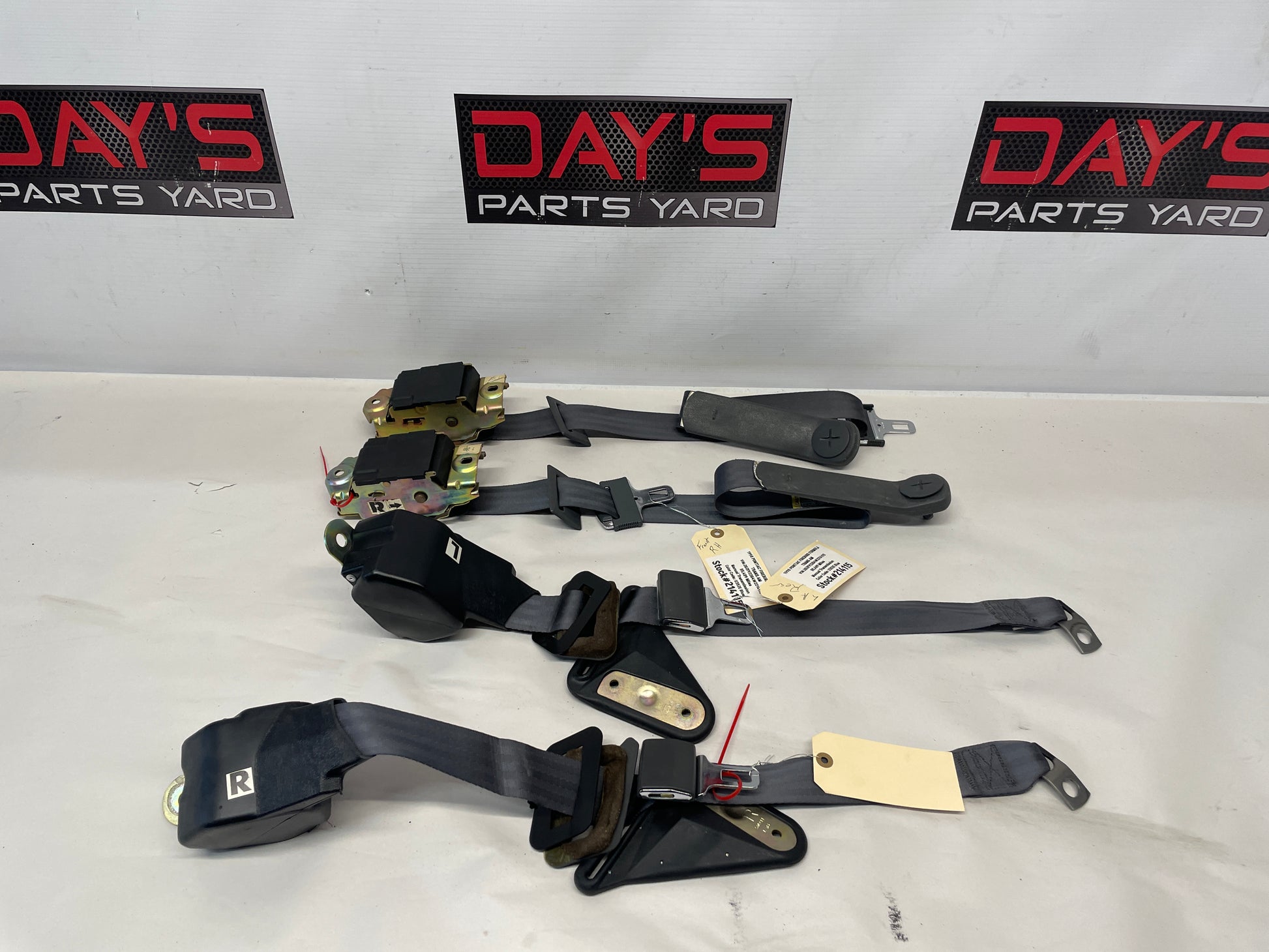 1998 Pontiac Firebird Formula Trans Am Complete Seatbelts Retractors OEM - Day's Parts Yard