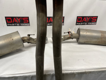 2005 Pontiac GTO Factory OEM RH & LH Axle Back Exhaust Mufflers w/ Pipe - Day's Parts Yard