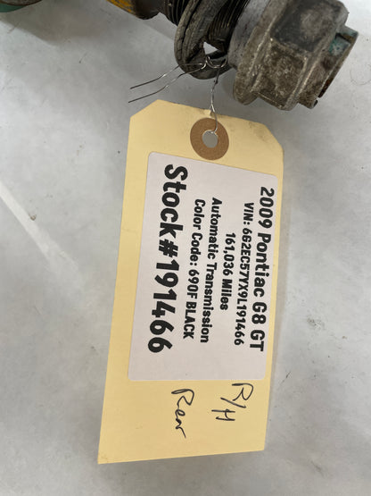 2009 Pontiac G8 GT RH Passenger Rear CV Axle Half Shaft OEM