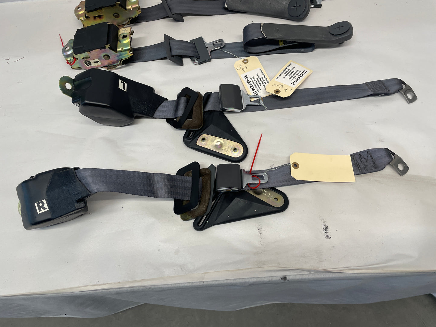 1998 Pontiac Firebird Formula Trans Am Complete Seatbelts Retractors OEM - Day's Parts Yard