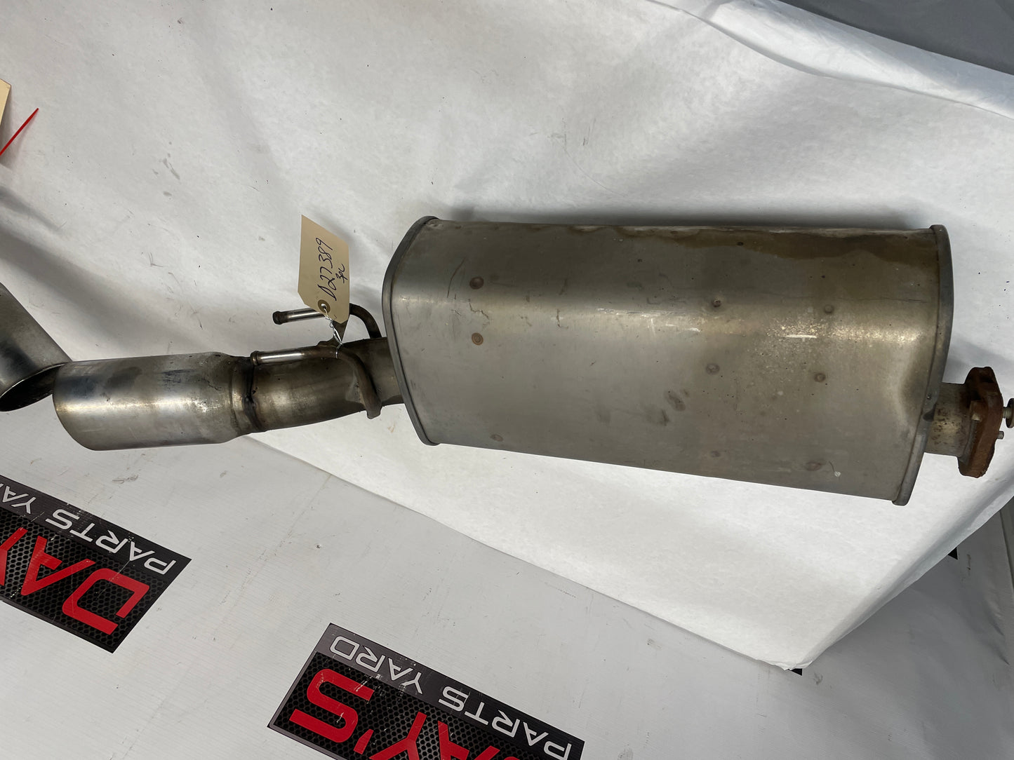 2005 Pontiac GTO Factory OEM RH & LH Axle Back Exhaust Mufflers w/ Pipe - Day's Parts Yard