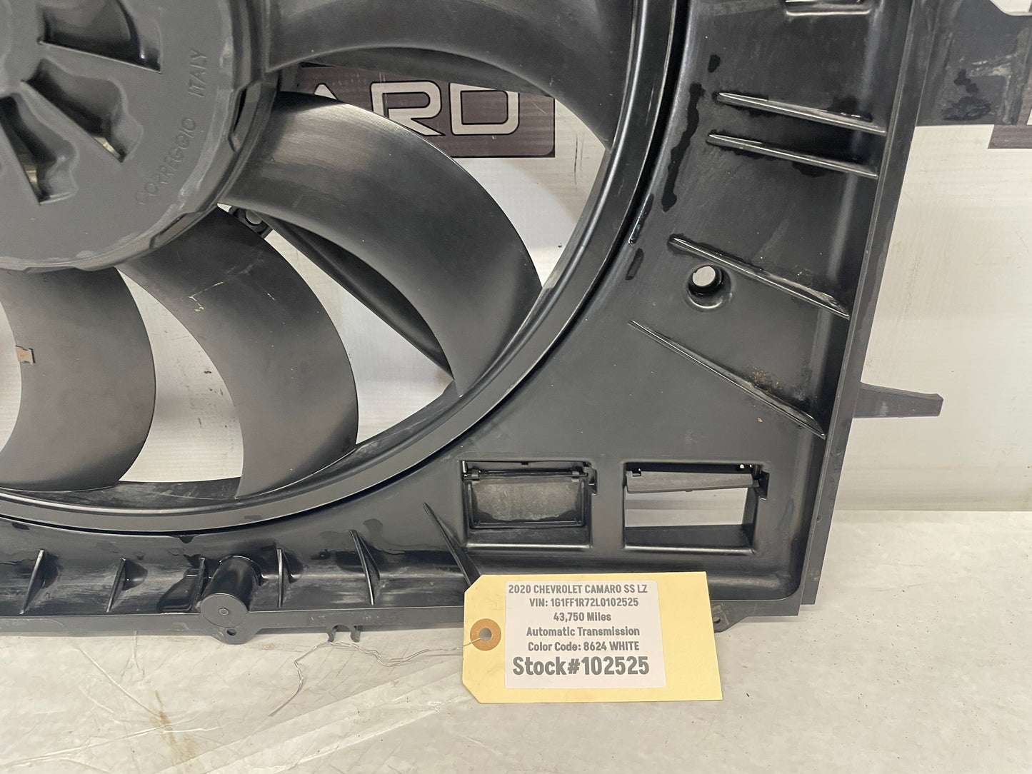 2020 Chevy Camaro SS LZ Radiator Engine Cooling Fan Assembly OEM - Day's Parts Yard