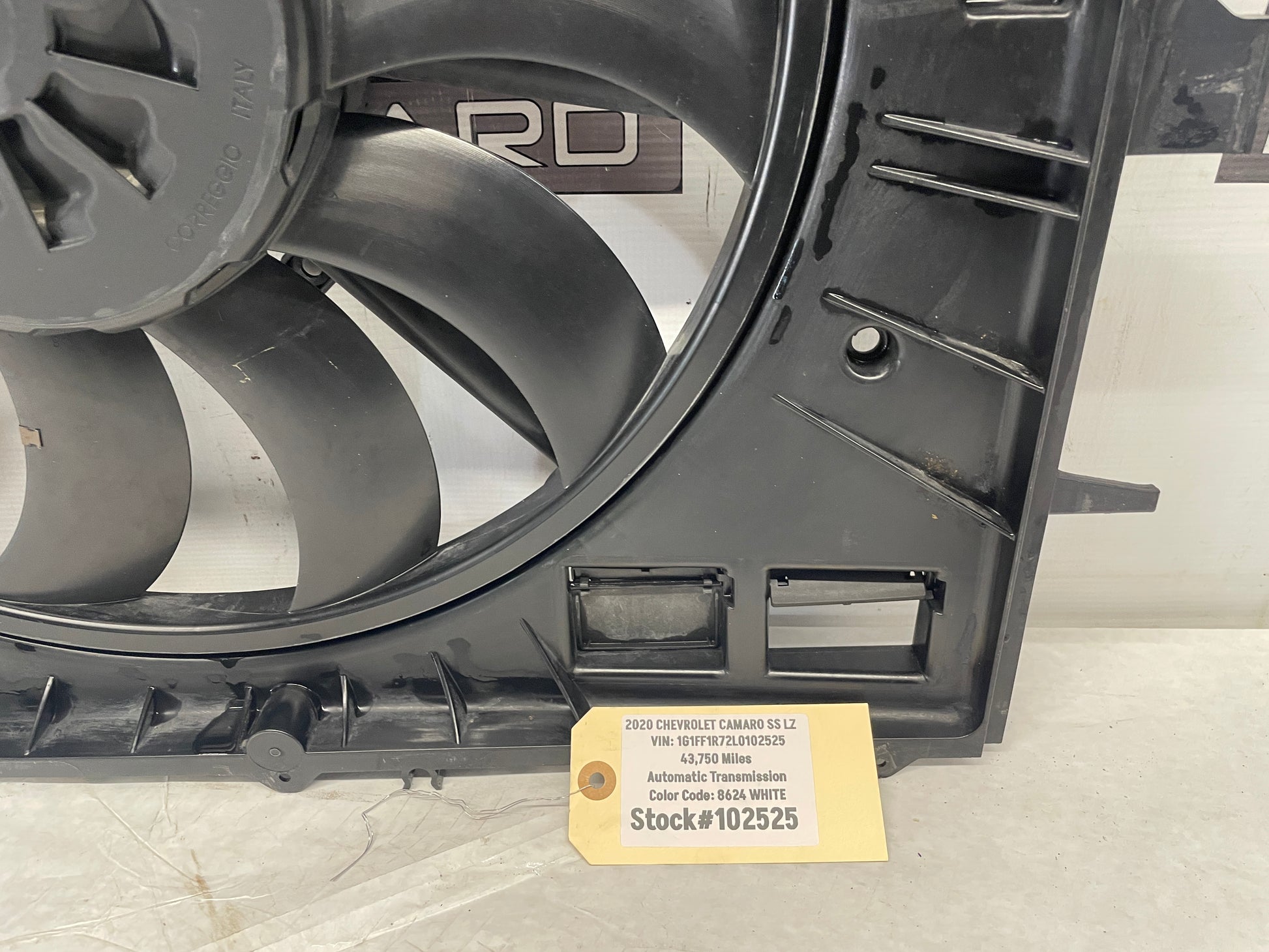 2020 Chevy Camaro SS LZ Radiator Engine Cooling Fan Assembly OEM - Day's Parts Yard
