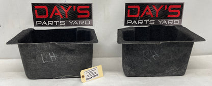 2011 Chevy C6 Corvette RH & LH Rear Trunk Cargo Compartment Storage Tray Pocket Trim OEM