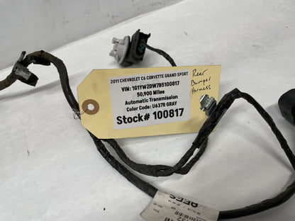 2011 Chevy C6 Corvette Grand Sport Rear Bumper Body Tail Light Wiring Wire Harness OEM