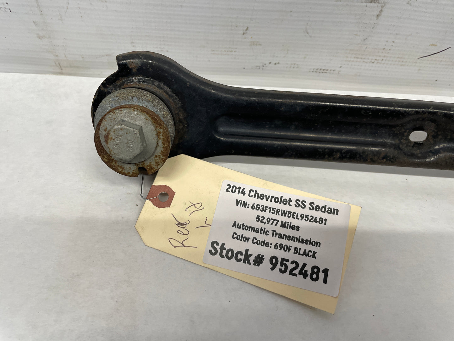2014 Chevy SS Sedan LH Driver Rear Trailing Control Arm Drag Link OEM - Day's Parts Yard
