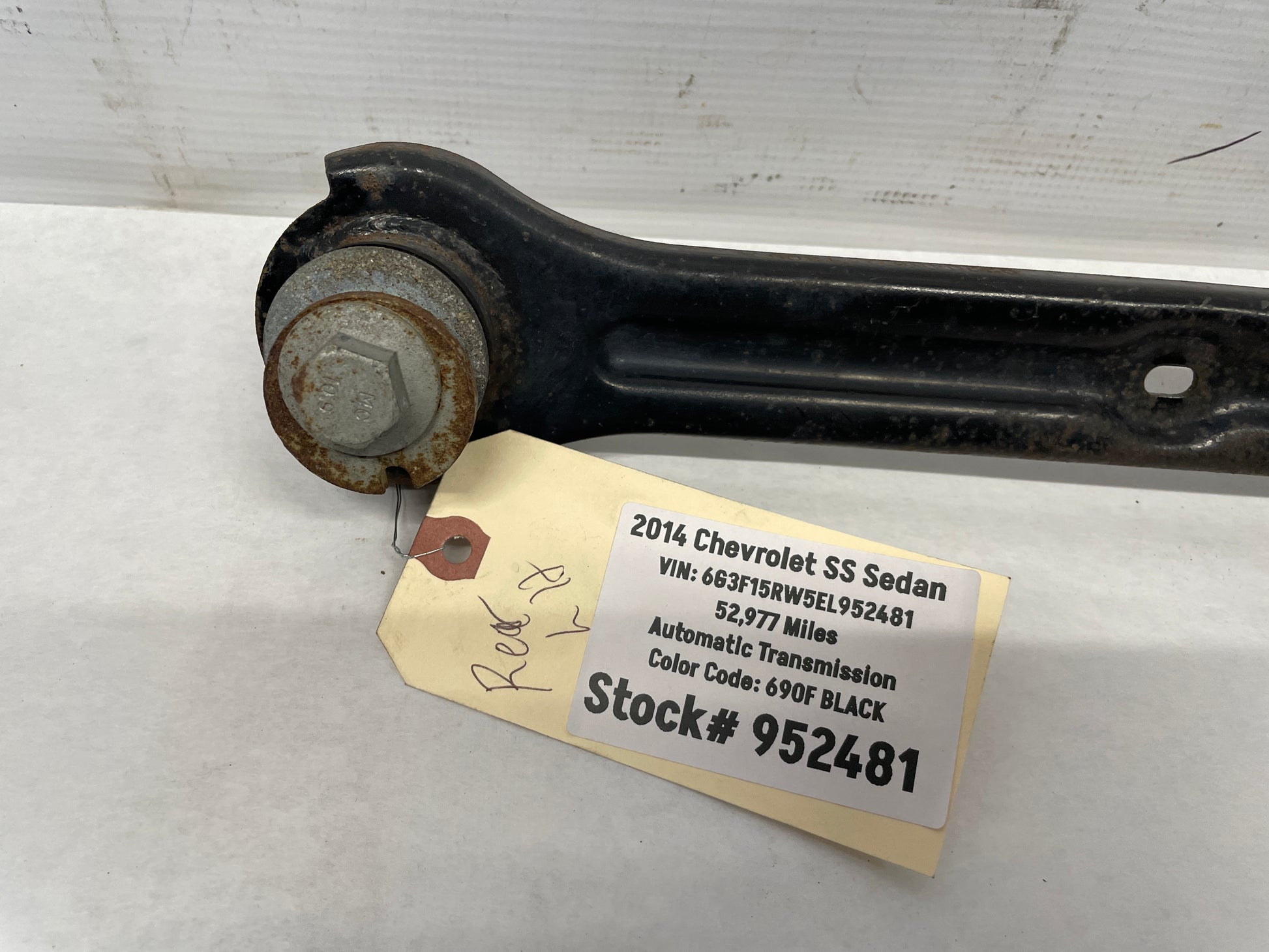 2014 Chevy SS Sedan LH Driver Rear Trailing Control Arm Drag Link OEM - Day's Parts Yard