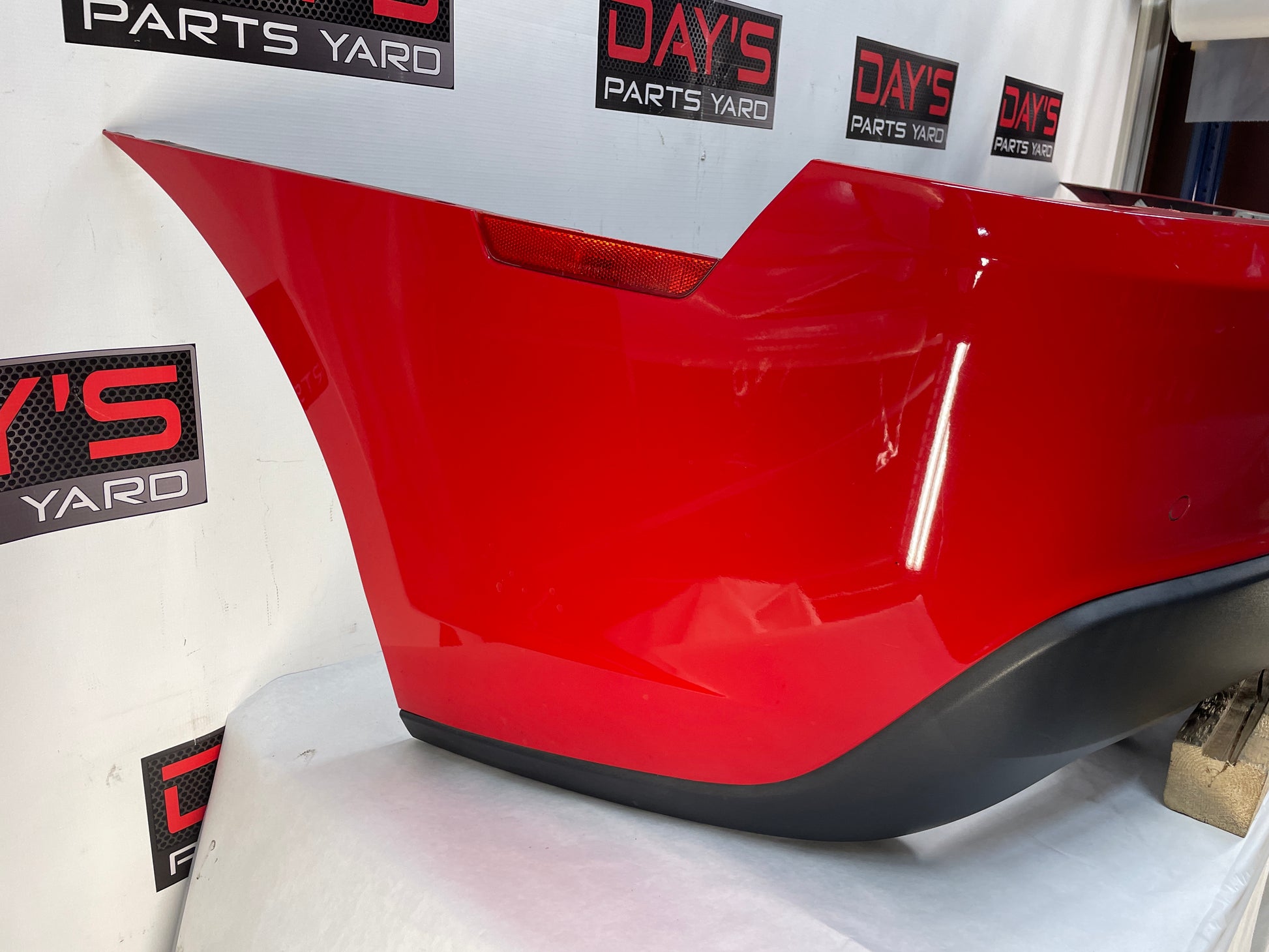 2014 Chevy Camaro SS Complete Rear Bumper Red OEM - Day's Parts Yard
