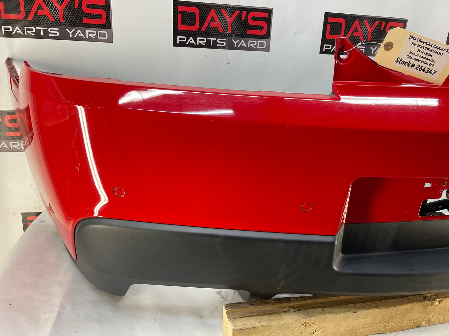 2014 Chevy Camaro SS Complete Rear Bumper Red OEM - Day's Parts Yard