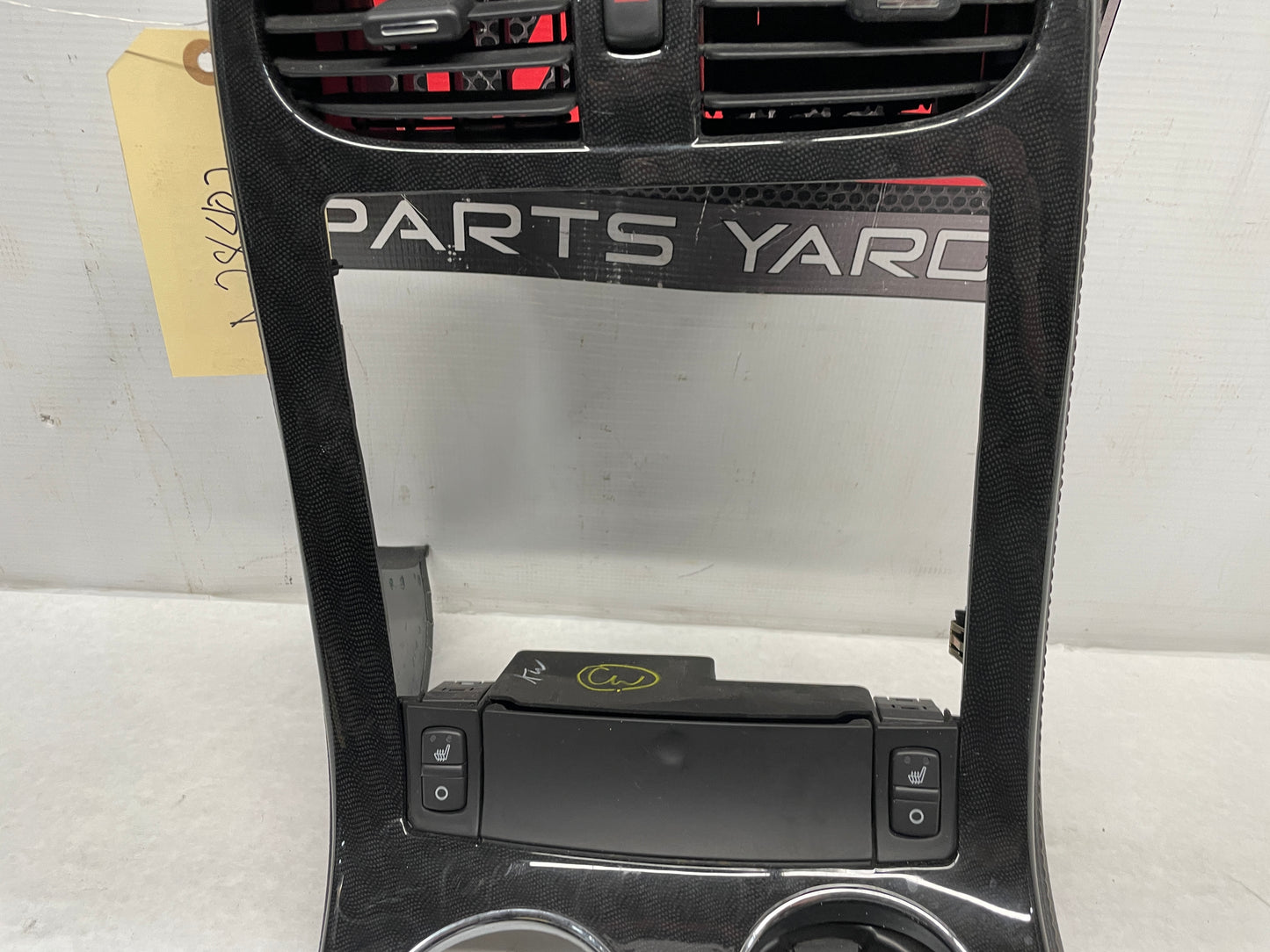 2011 Chevy C6 Corvette Carbon Radio Surround Bezel Center Dash Trim Panel OEM