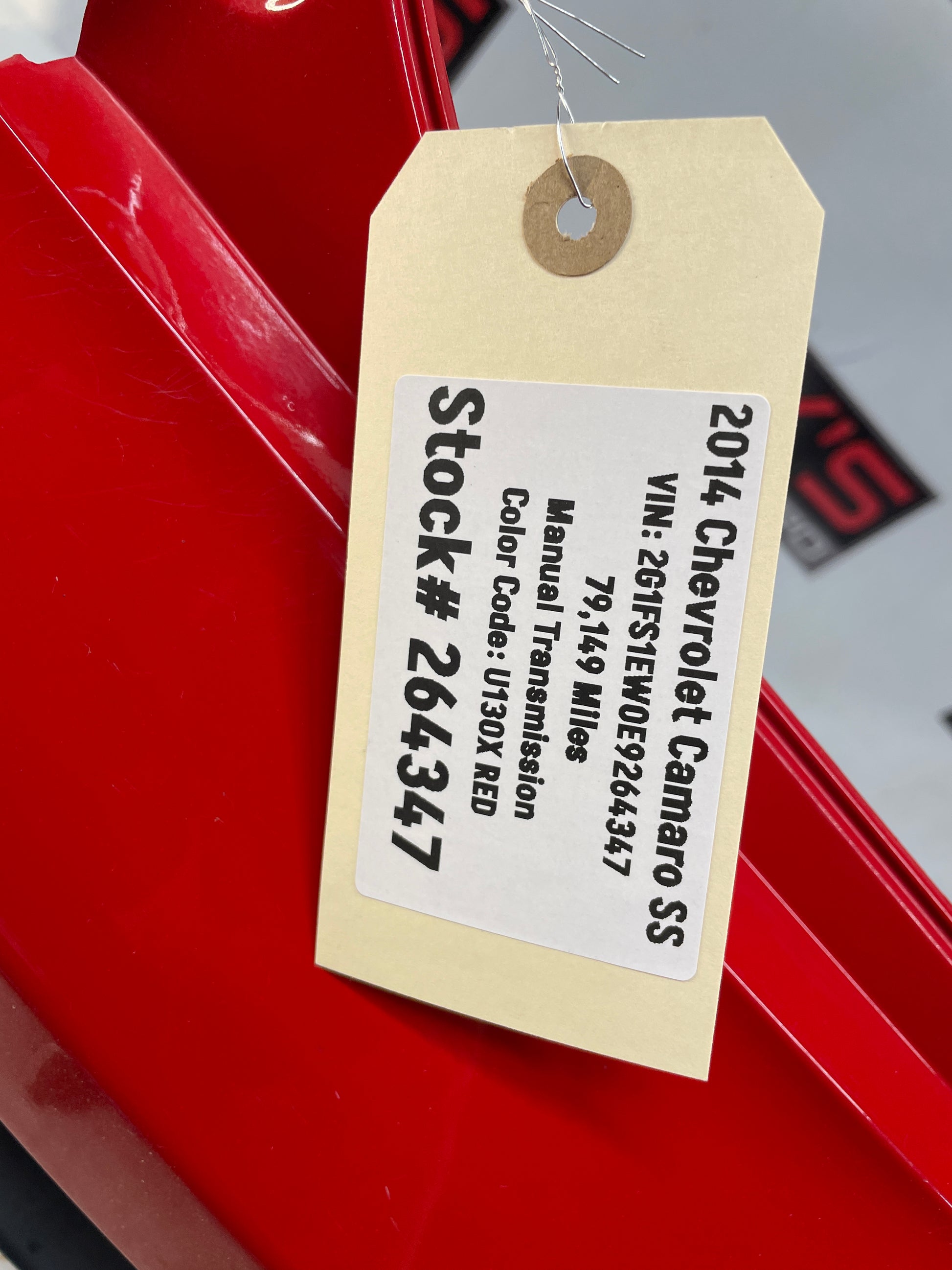 2014 Chevy Camaro SS Complete Rear Bumper Red OEM - Day's Parts Yard