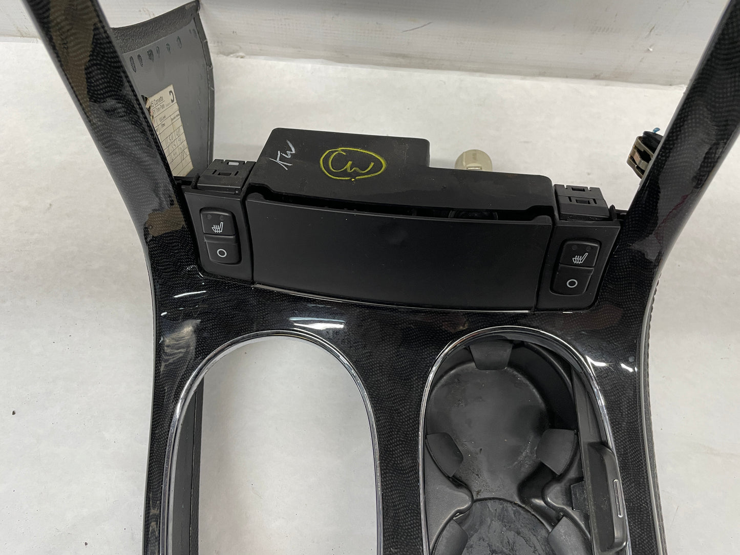 2011 Chevy C6 Corvette Carbon Radio Surround Bezel Center Dash Trim Panel OEM