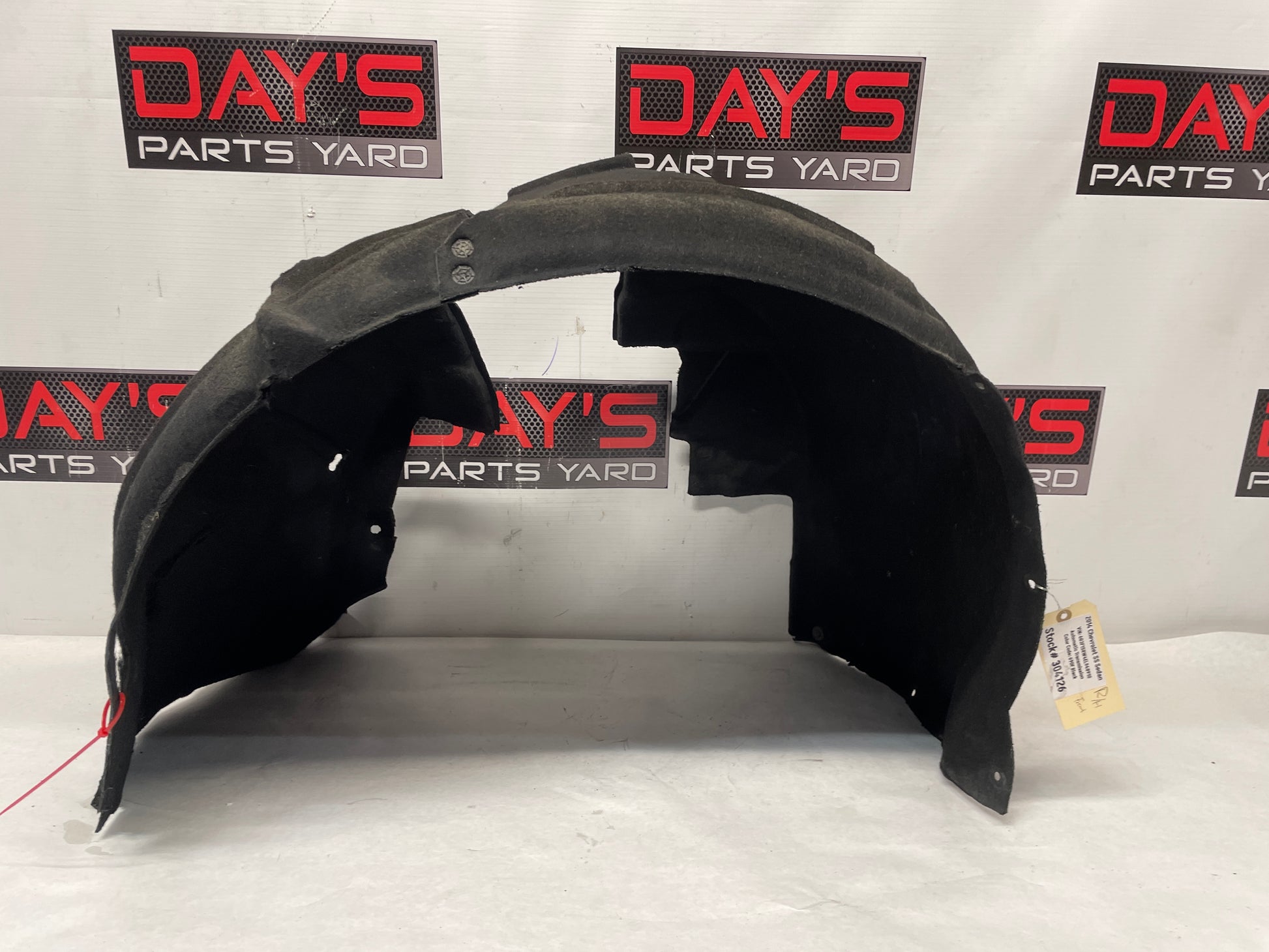 2014 Chevy SS Sedan RH Passenger Front Fender Wheel Well House Liner OEM DAMAGED - Day's Parts Yard