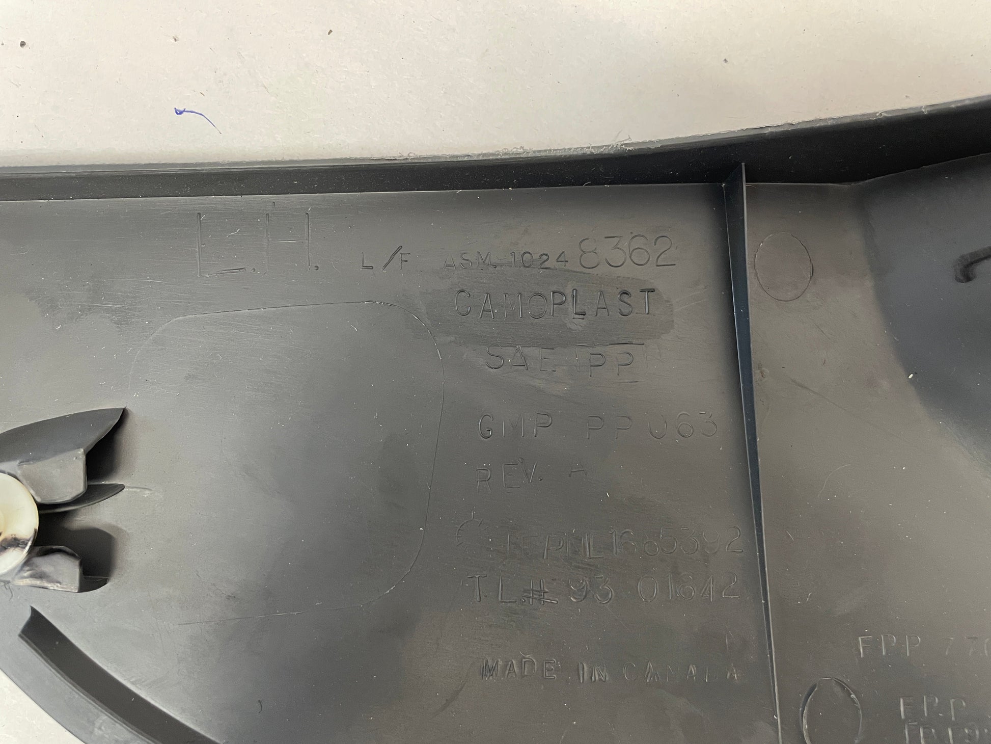 1998 Pontiac Firebird Formula Trans Am Rear Driver Trunk Cargo Storage Panel OEM - Day's Parts Yard