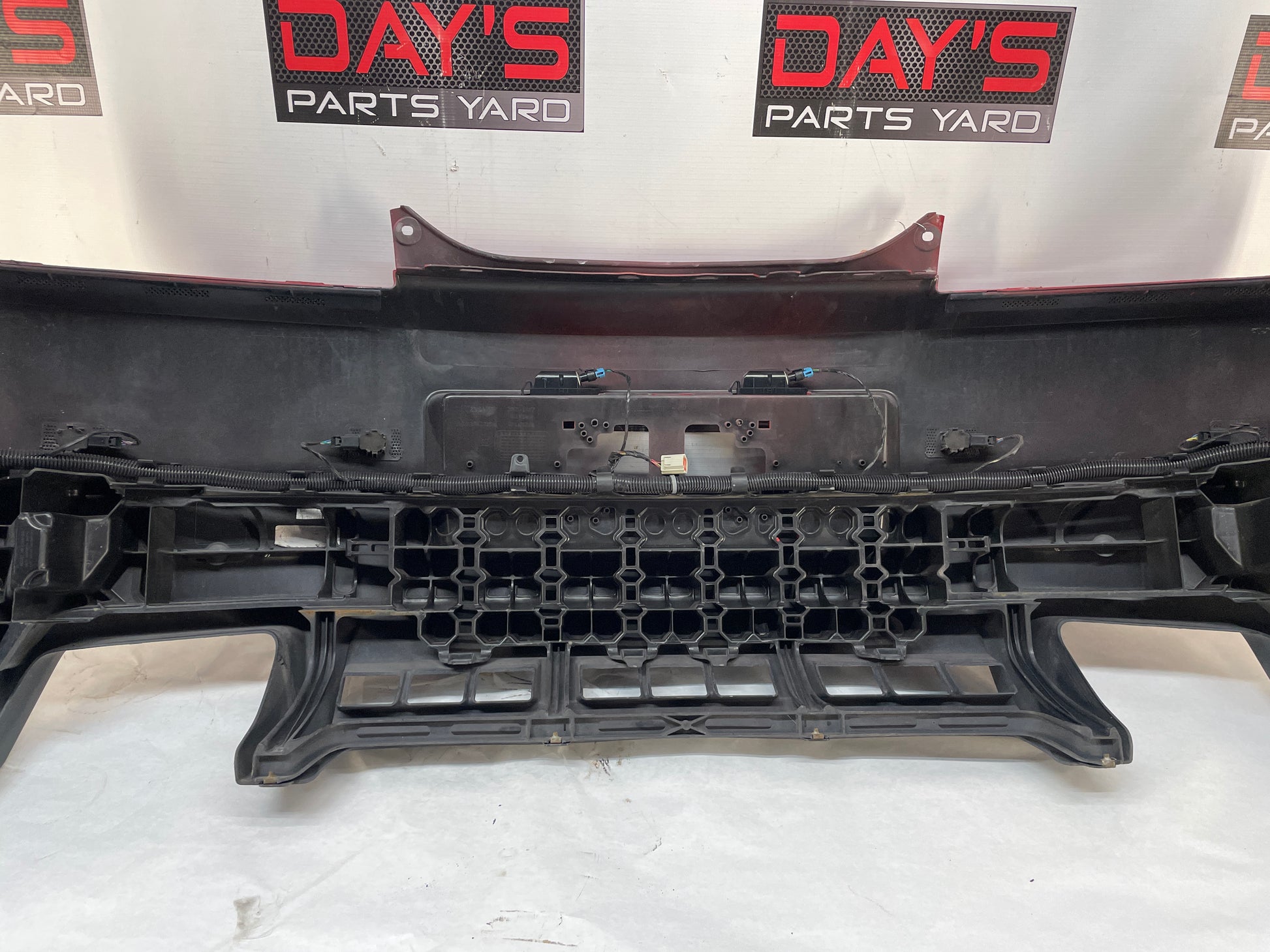 2014 Chevy Camaro SS Complete Rear Bumper Red OEM - Day's Parts Yard
