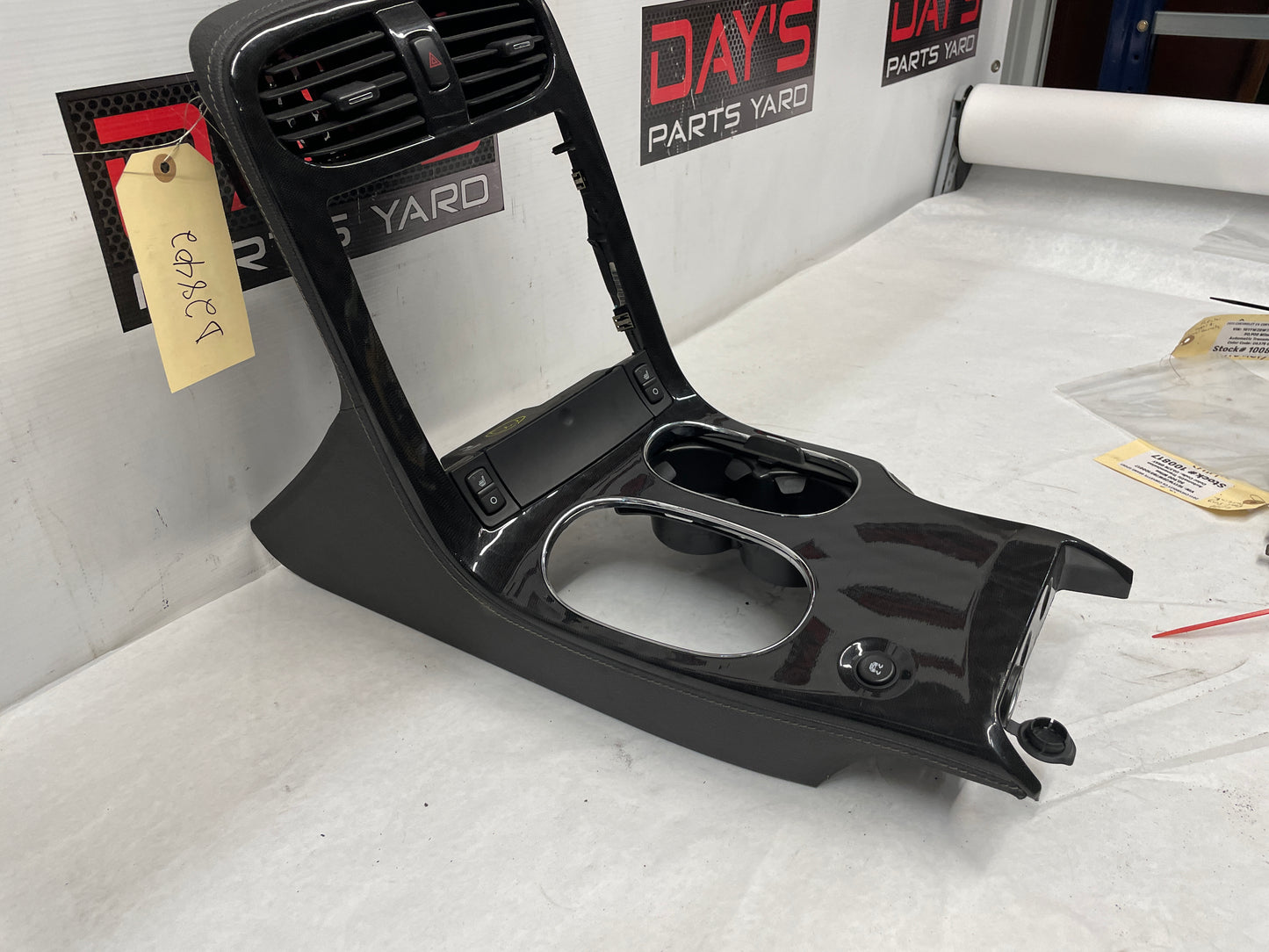 2011 Chevy C6 Corvette Carbon Radio Surround Bezel Center Dash Trim Panel OEM