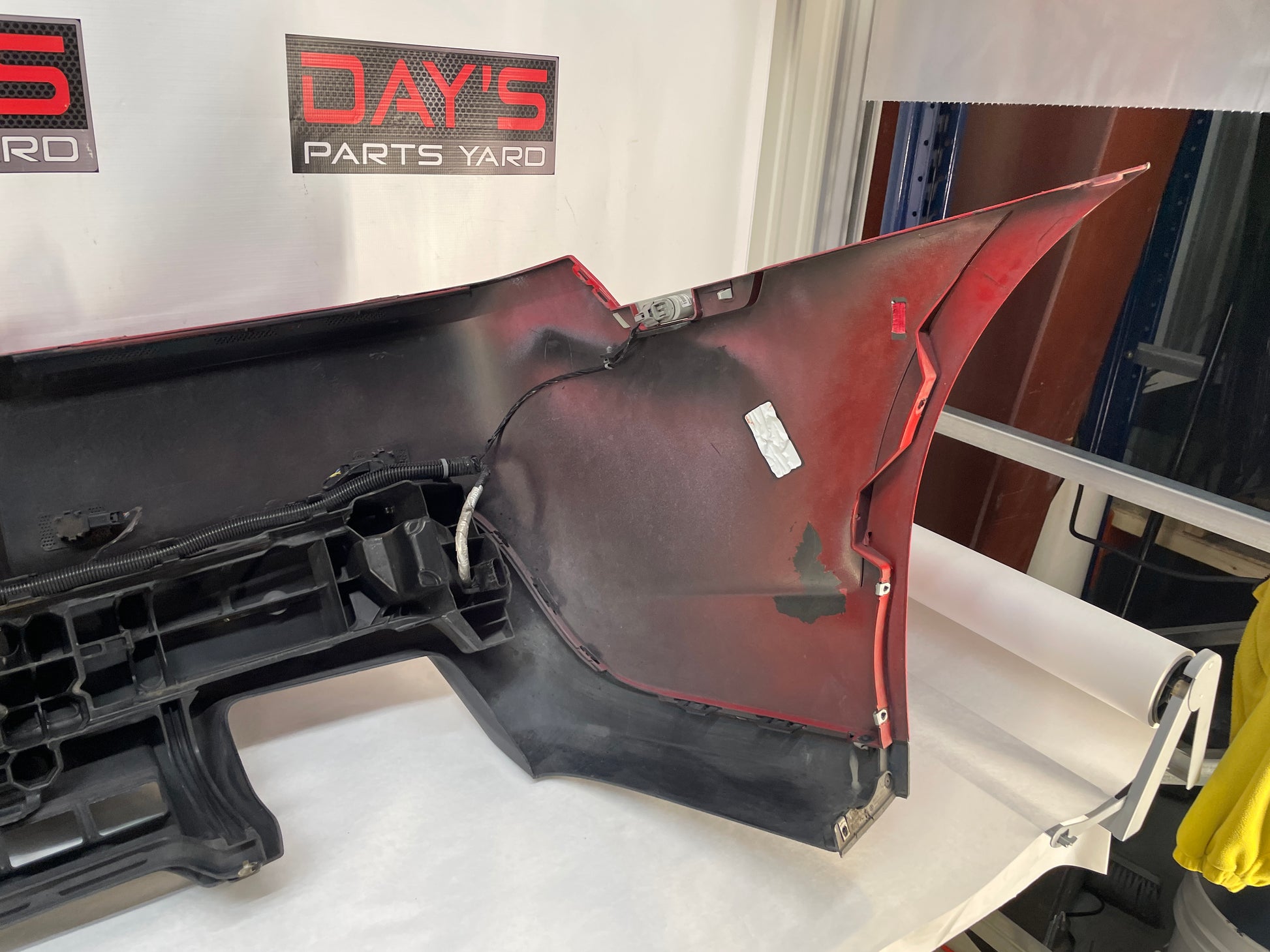2014 Chevy Camaro SS Complete Rear Bumper Red OEM - Day's Parts Yard