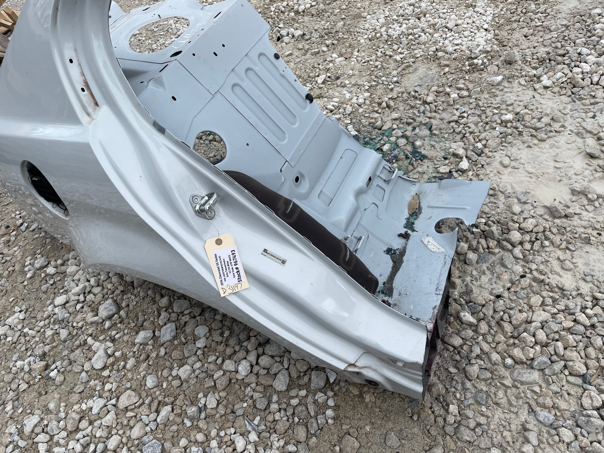 2014 Chevy SS Sedan RH Passenger Rear Quarter Panel Fender OEM - Day's Parts Yard