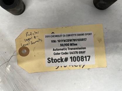 2011 Chevy C6 Corvette Upper & Lower Radiator Rubber Grommets Insulators Bushings OEM