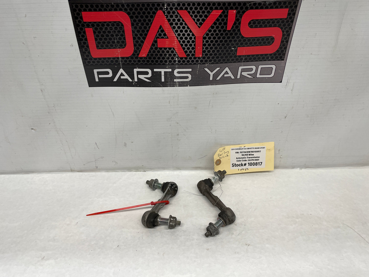 2011 Chevy C6 Corvette Grand Sport Suspension Stabilizer Sway Bar End Links OEM