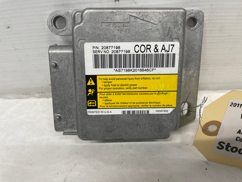 2011 Chevy C6 Corvette SRS Airbag Sensing Diagnostic Crash Module OEM