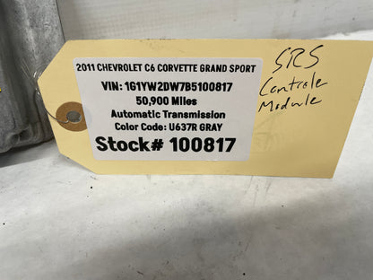 2011 Chevy C6 Corvette SRS Airbag Sensing Diagnostic Crash Module OEM NEEDS REBUILT