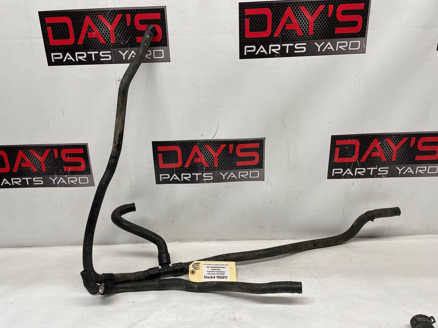 2011 Chevy C6 Corvette Grand Sport Heater Core Hoses Tubes Pipes OEM