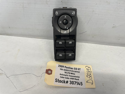 2009 Pontiac G8 GT Master Power Window Mirror Switch OEM