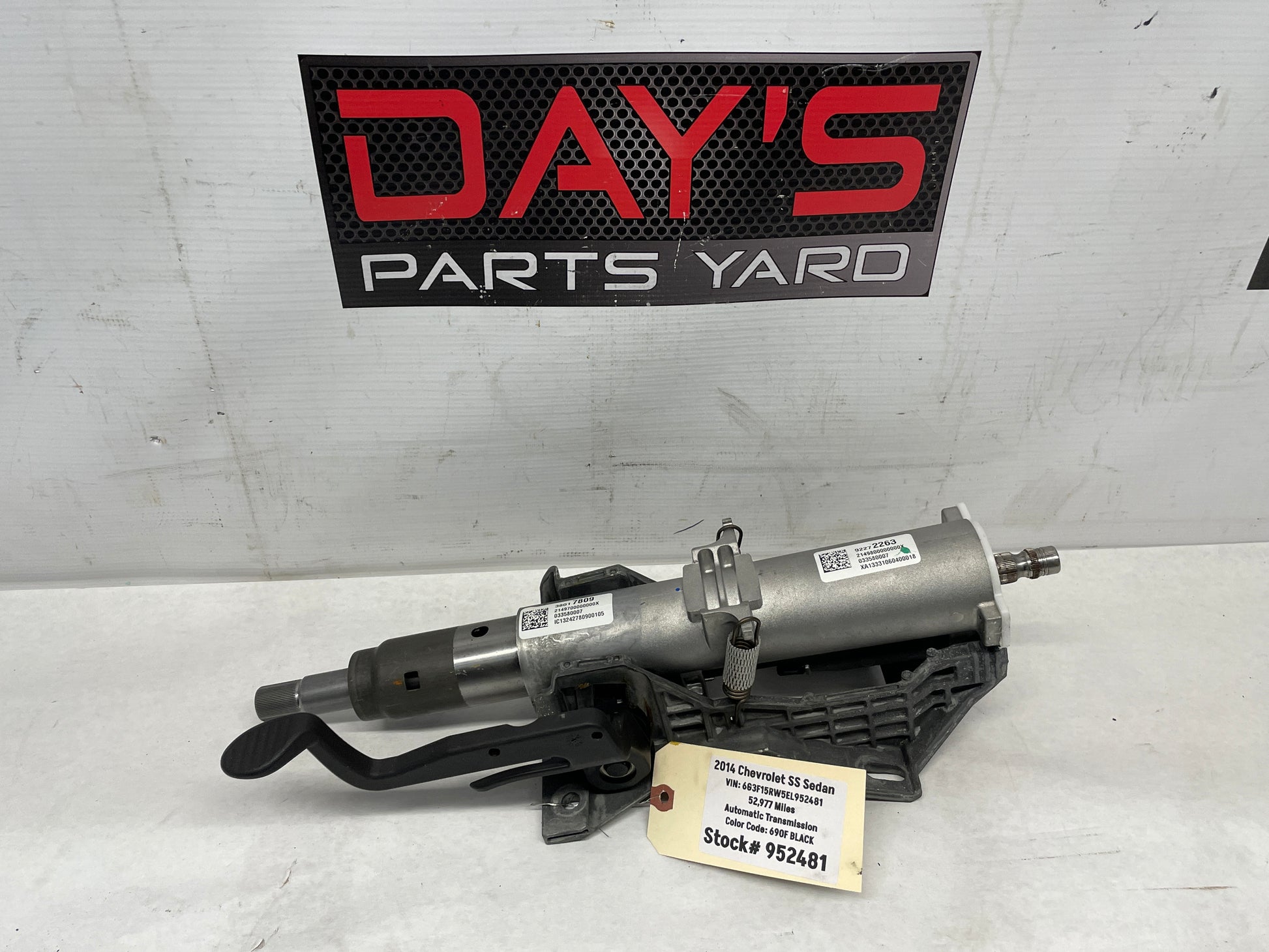 2014 Chevy SS Sedan Steering Column OEM - Day's Parts Yard