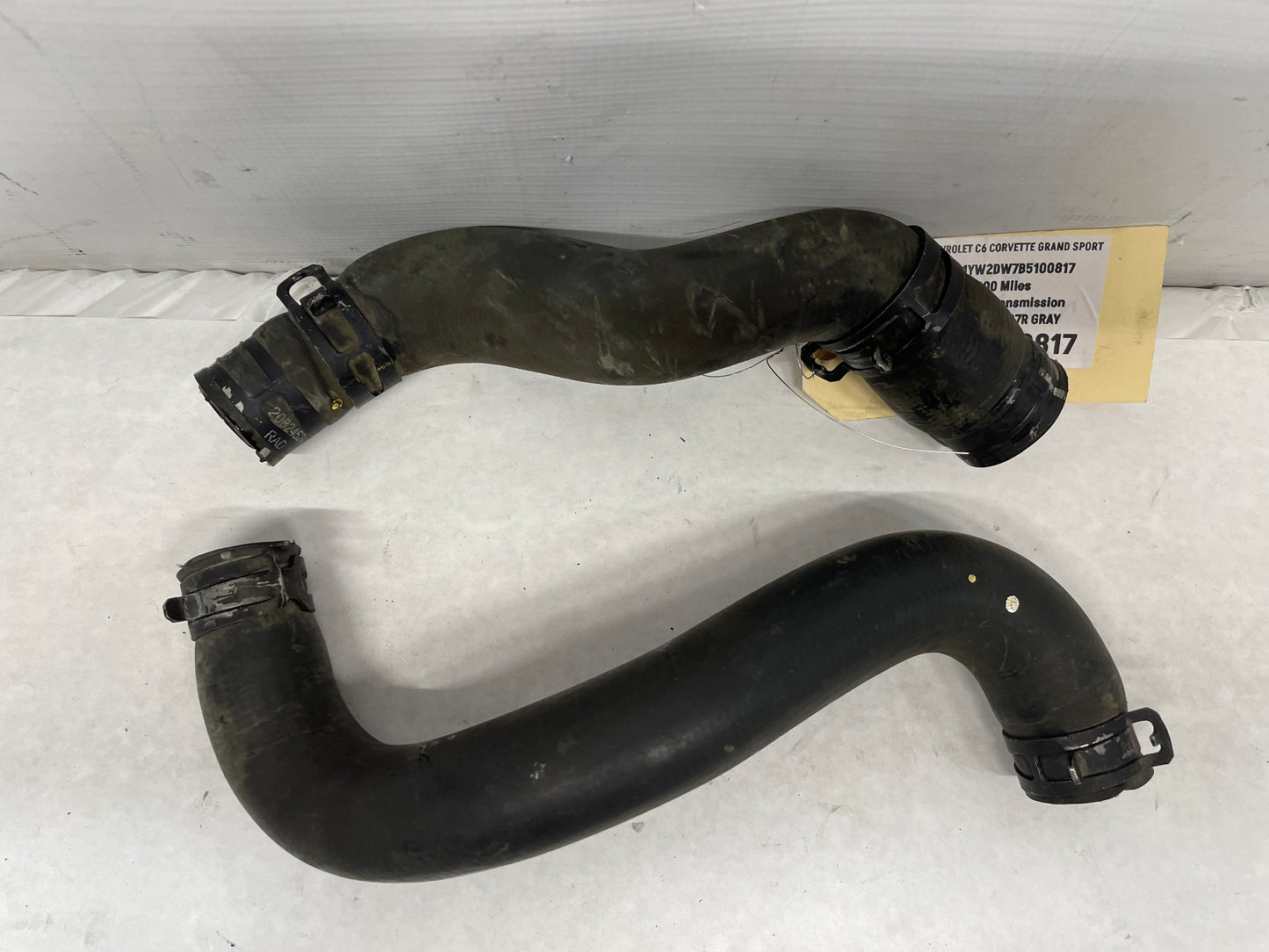 2011 Chevy C6 Corvette Grand Sport Upper & Lower Radiator Hoses OEM
