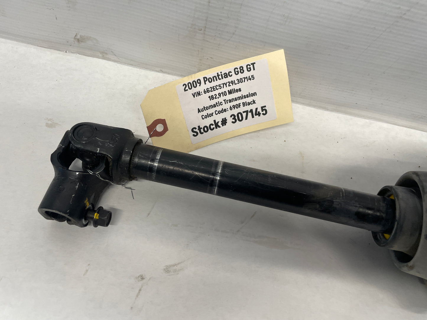 2009 Pontiac G8 GT Steering Column Prop Intermediate Shaft OEM