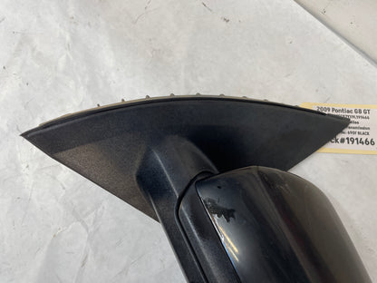 2009 Pontiac G8 GT LH Driver Exterior Mirror Black OEM - Day's Parts Yard