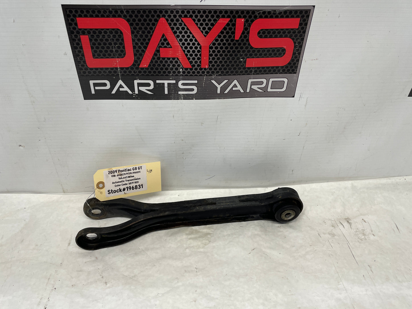 2009 Pontiac G8 GT LH Driver Rear Suspension Trailing Control Arm OEM - Day's Parts Yard