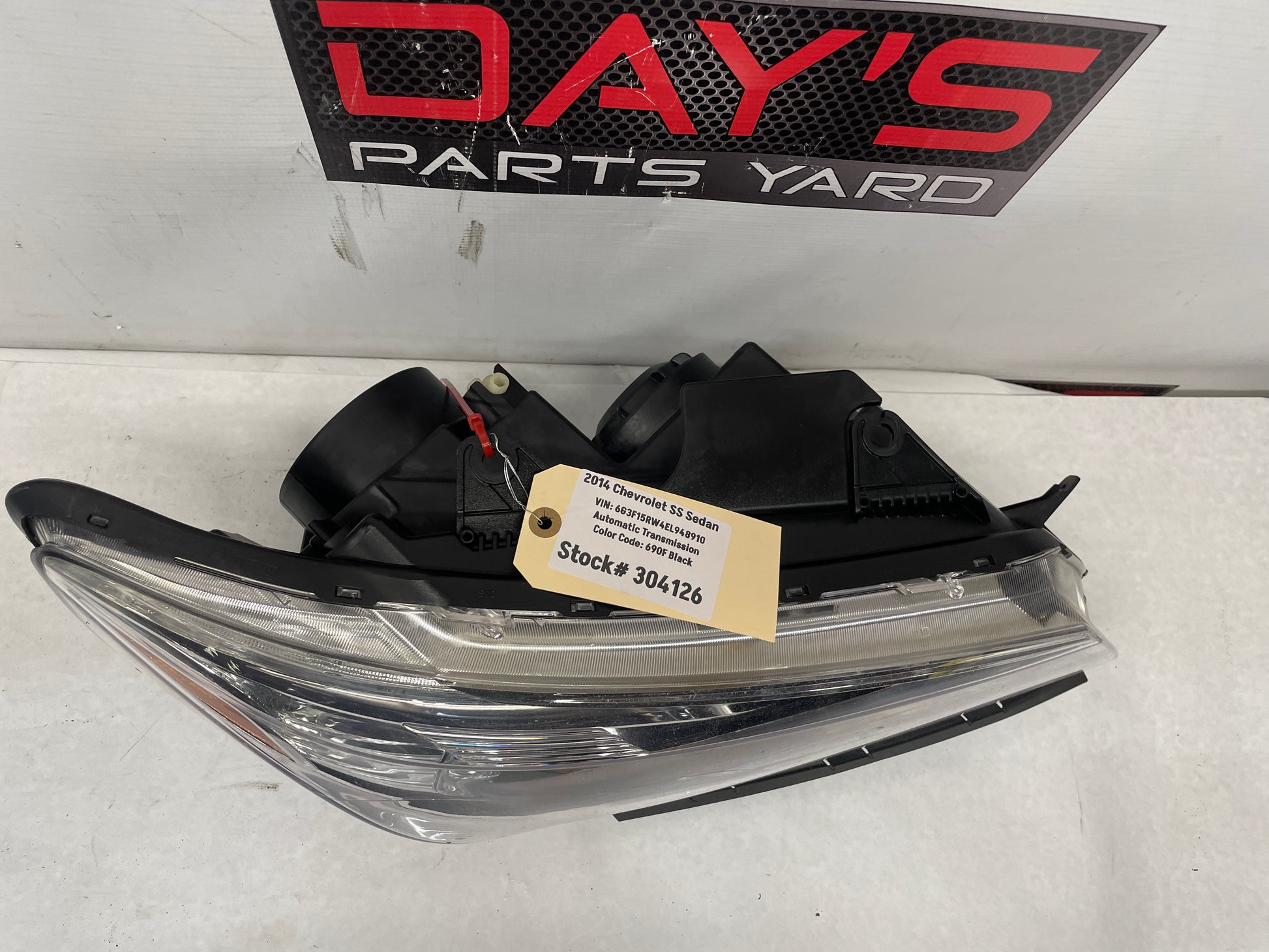 2014 Chevy SS Sedan RH Passenger Head Light Lamp Headlight OEM - Day's Parts Yard
