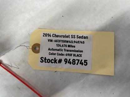 2014 Chevy SS Sedan RH Passenger Fender w/ Marker Light Fender Guide Bracket OEM - Day's Parts Yard