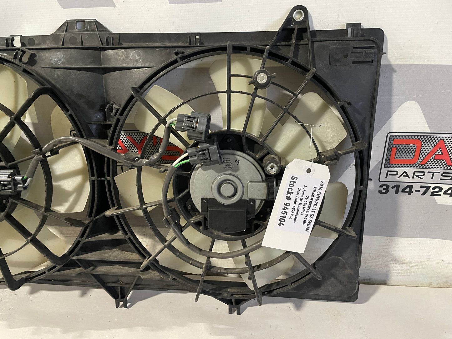 2014 Chevy SS Sedan Radiator Dual Electric Coolant Cooling Fans OEM