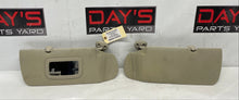 2004 GMC Sierra K1500 RH & LH Sunvisor Sun Visor Shade w/ Clips OEM - Day's Parts Yard