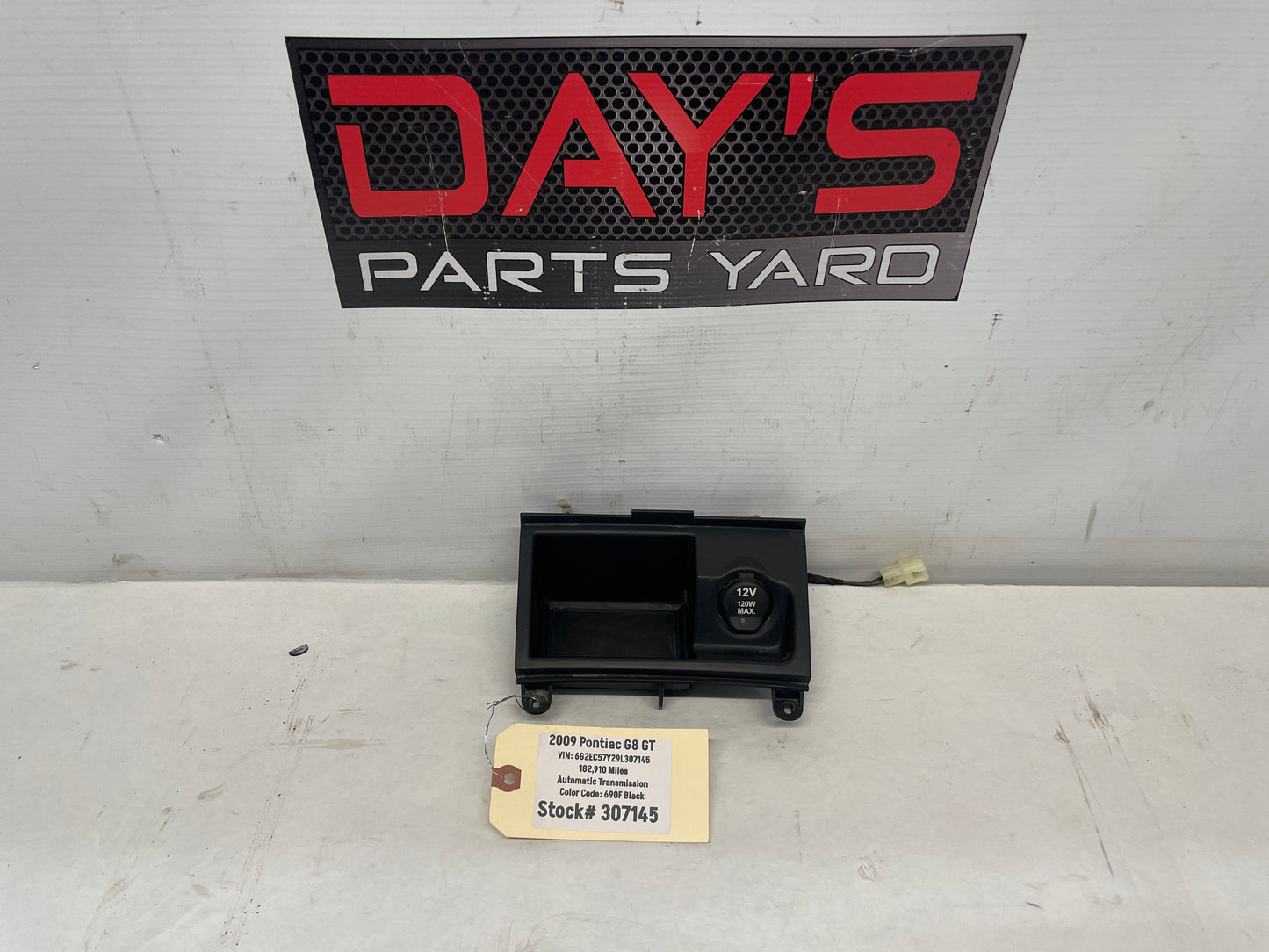 2009 Pontiac G8 Lower Radio Center Console Storage Cubby Compartment Assembly OEM