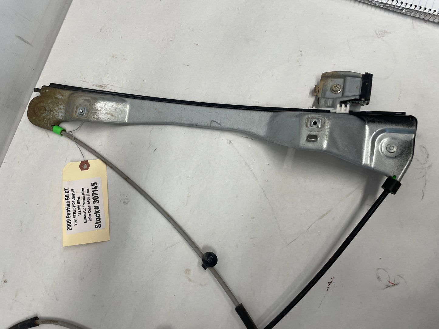 2009 Pontiac G8 GT LH Driver Front Door Window Regulator Motor OEM