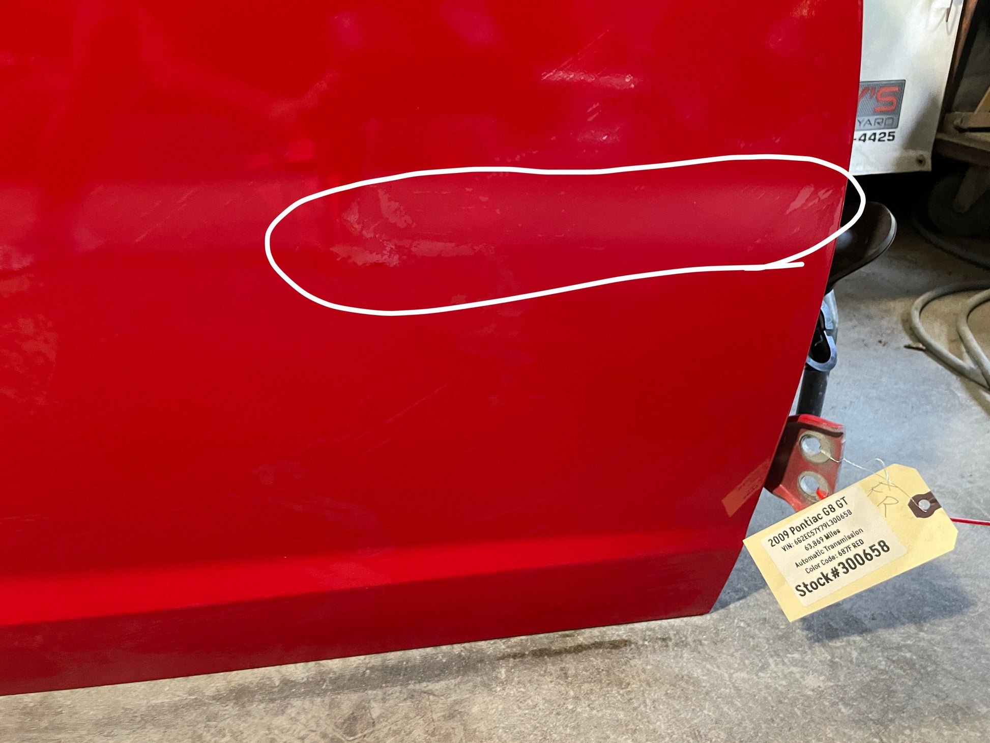 2009 Pontiac G8 GT Front RH Passenger Exterior Door OEM - Day's Parts Yard